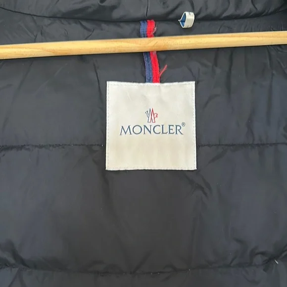 Women's Moncler Olive Green Parka with custom Fox Fur Trim